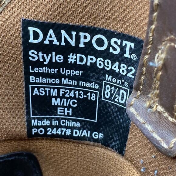 Dan Post Men’s Blayde Brown Leather Steel Toe Work Boot Size US 8.5 D main image 5